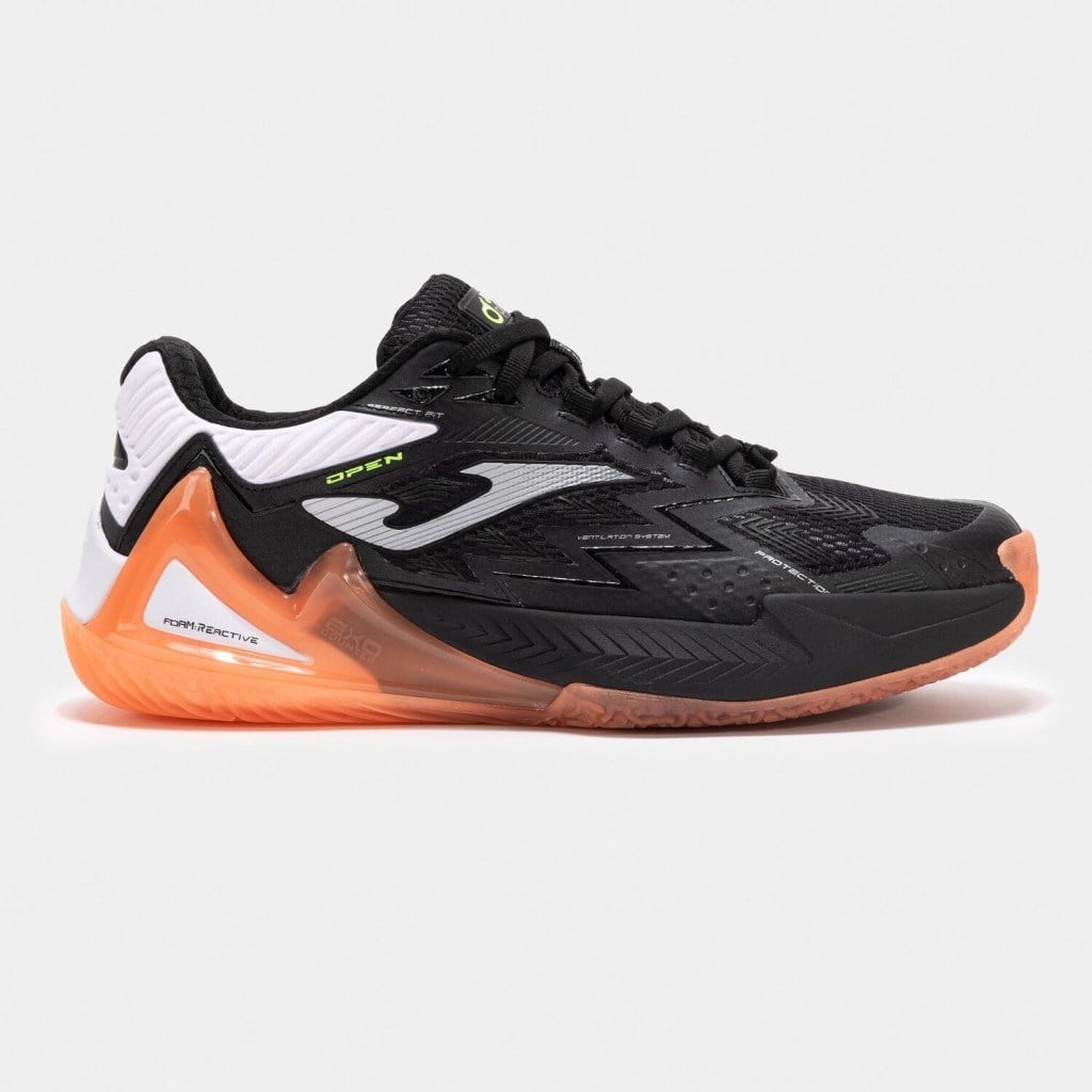 Joma Open Erkek Siyah Toprak - Sert Kort Tenis & Padel Ayakkabısı TOPES2501OM