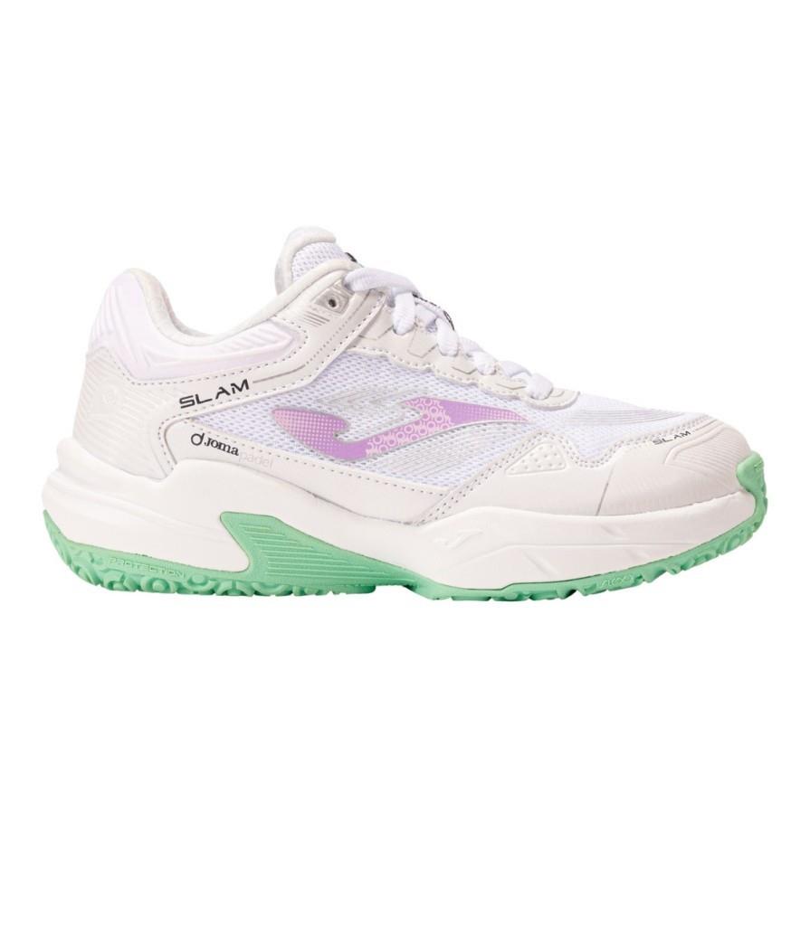 Joma Slam Kız Çocuk Beyaz Toprak - Sert Kort Tenis & Padel Ayakkabısı JSLAMS2532OM