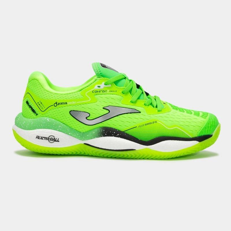 Joma Smash Erkek TSMAW2511C Toprak Kort Tenis & Padel Ayakkabısı - Neon Yeşil