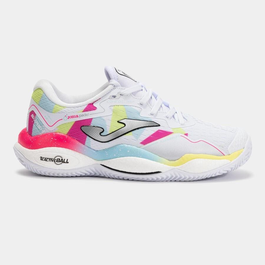 Joma Smash Kadın TSMALW2532C Toprak Kort Tenis & Padel Ayakkabısı - Beyaz
