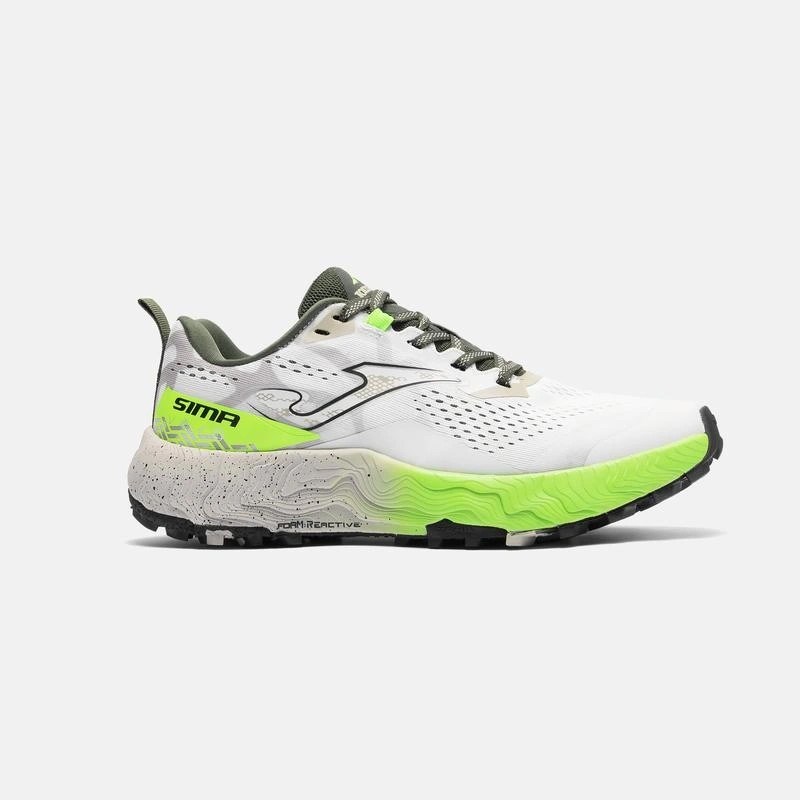 Joma TKSIMS2602 Sima Erkek Trail Koşu Ayakkabısı - Beyaz/Lime