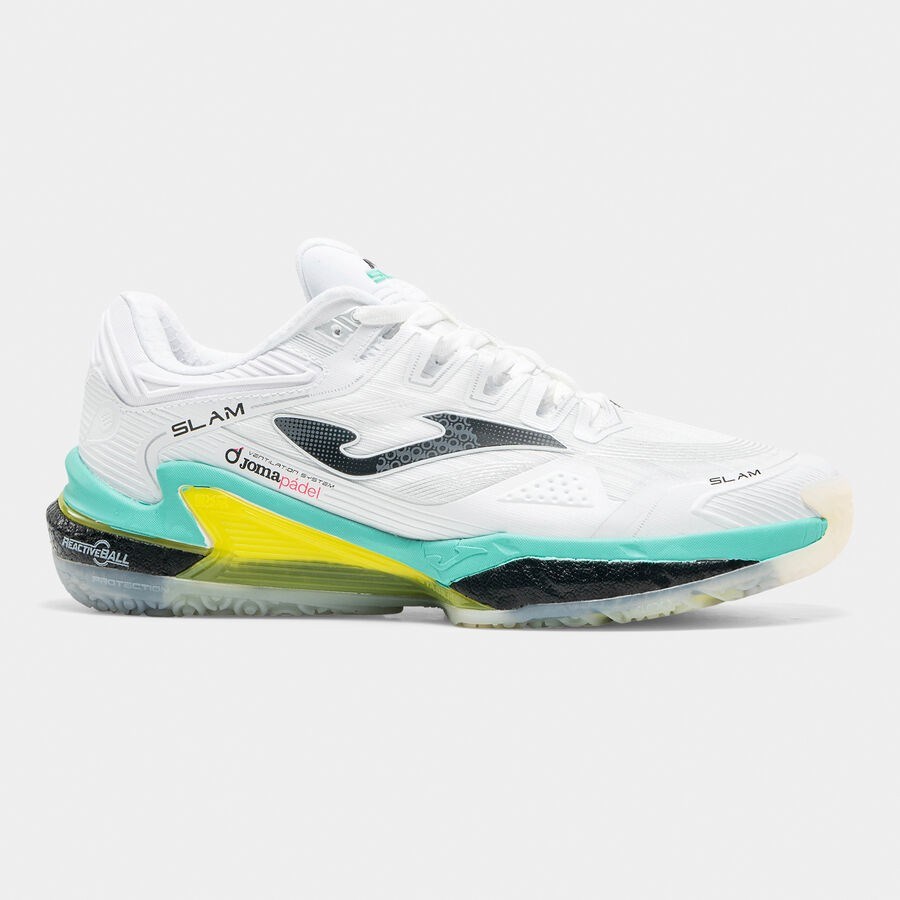 Joma TSLAMS2632OM Slam Erkek Padel Ayakkabısı Beyaz/Sarı