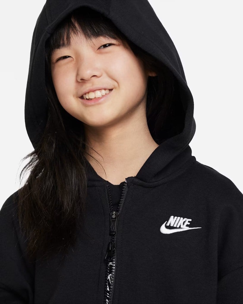 NIKE  FD2931-010 Club Fleece Genç Çocuk Kapüşonlu Sweat