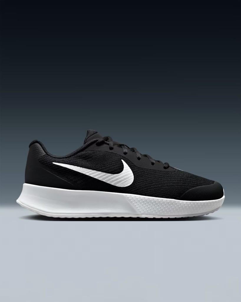 Nike FZ2156-001 Vapor Lite 3 Sert Kort Kadın Tenis Ayakkabısı - Siyah