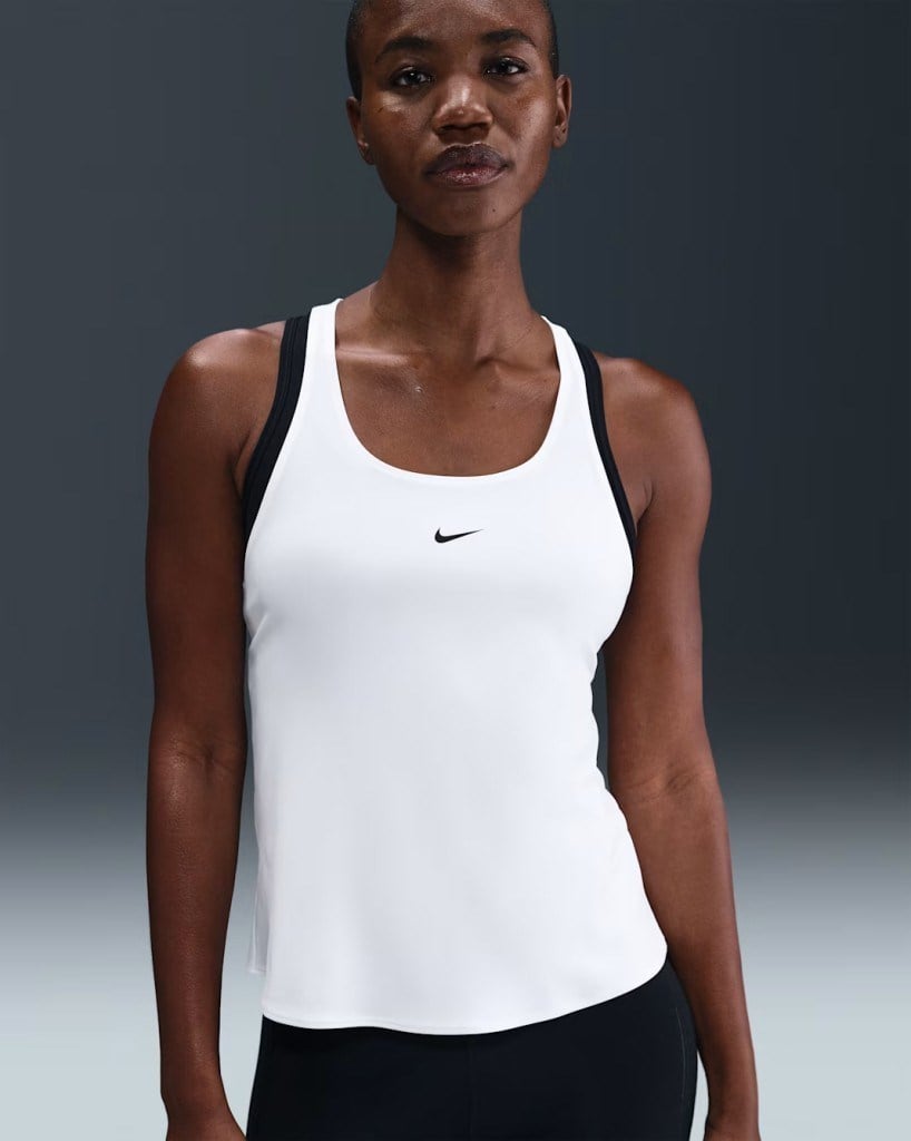 Nike Pro IB9900-100 Dri-FIT Racerback Atlet - Beyaz