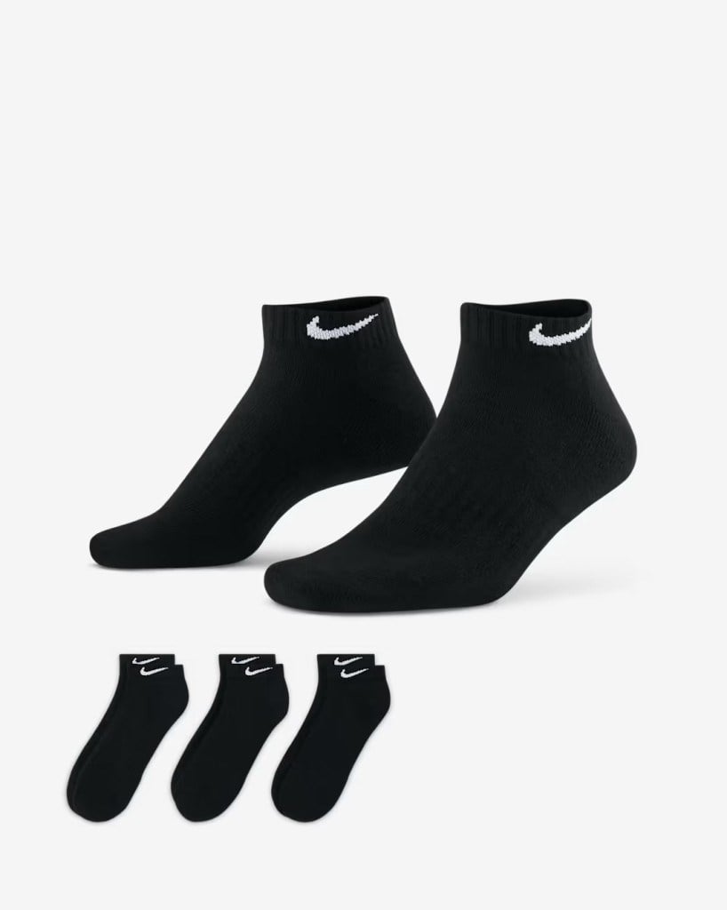 Nike SX7667-010 Everyday Cushioned Low Antrenman Çorapları (3 Çift)