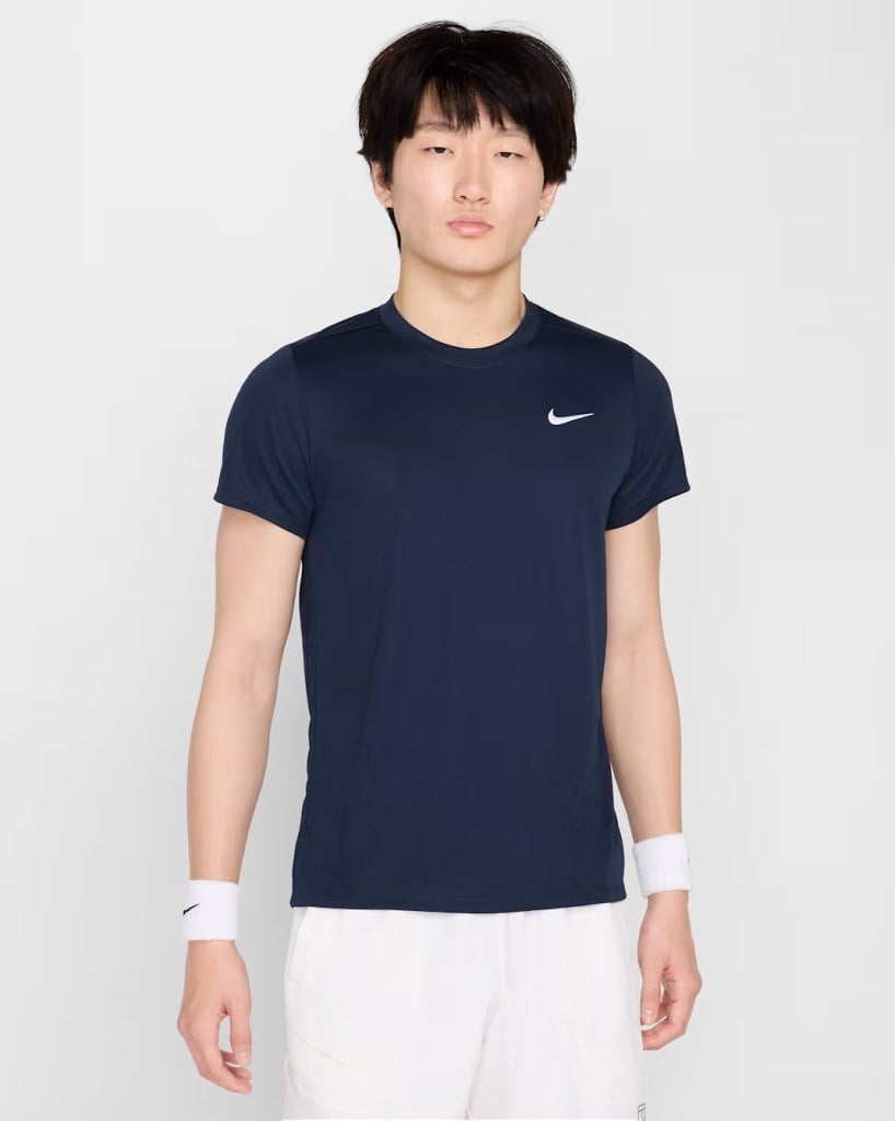 NikeCourt FZ6921-451 Victory Dri-FIT Erkek Tenis Tişört - Lacivert