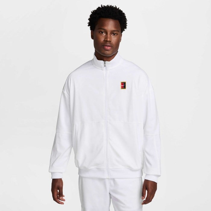 NikeCourt Heritage FZ6925-100 Erkek Tenis Ceketi - Beyaz