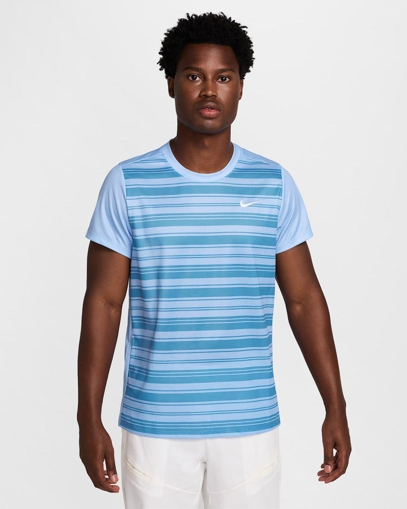 NikeCourt Victory Dri-FIT Erkek Mavi Tenis Tişört FZ6923-468
