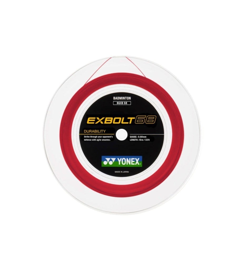 Yonex - Exbolt 68 - 0.68 - 200 M - Kırmızı - Badminton Kordajı