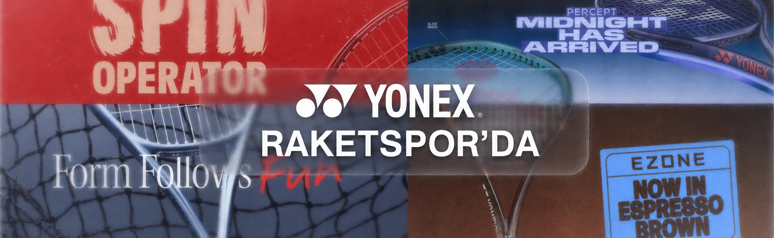 Yonex EZONE, VCORE, PERCEPT ve MUSE tenis raketleri Raketspor’da