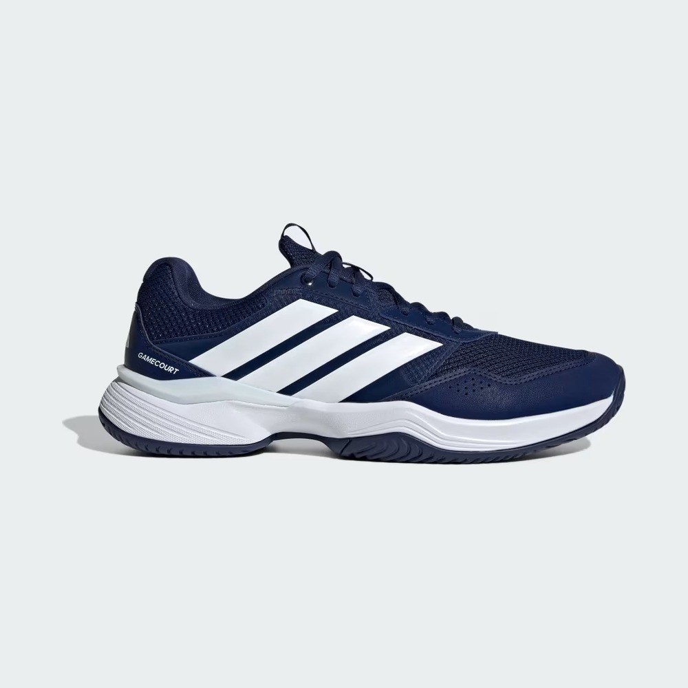 Adidas KI2863 GameCourt 3 Sert & Toprak Kort Erkek Tenis Ayakkabısı Mavi