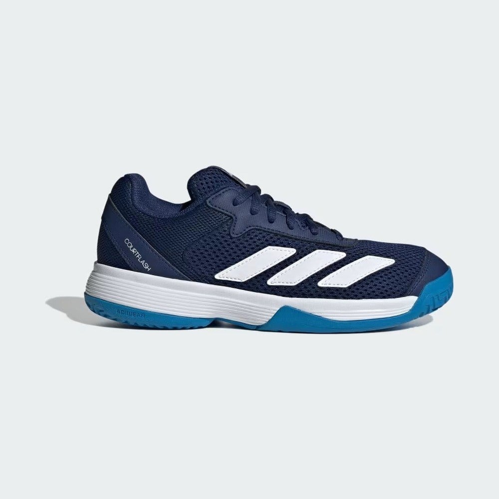 Adidas KK3857 Courtflash Sert & Toprak Kort Çocuk Tenis Ayakkabısı Mavi