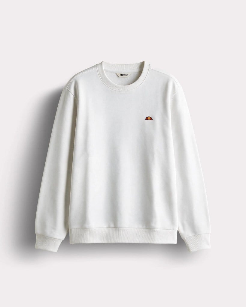 Ellesse 5WM3579-OF Erkek Sweat Kırık Beyaz