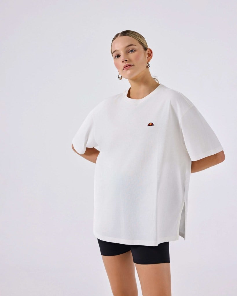 Ellesse 6SF5027-OF Kadın Tişört - Kırık Beyaz