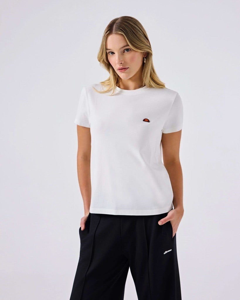 Ellesse 6SF5028-OF Kadın Tişört - Kırık Beyaz