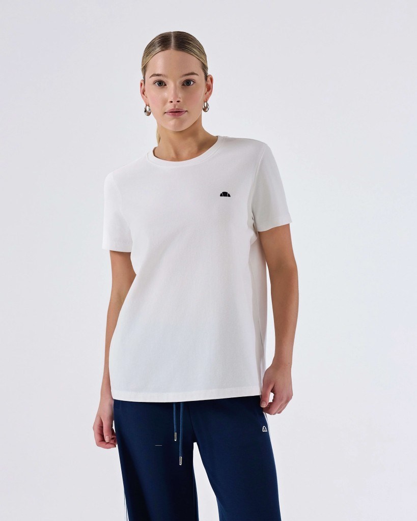 Ellesse 6SF5036-OF Kadın Tişört - Kırık Beyaz
