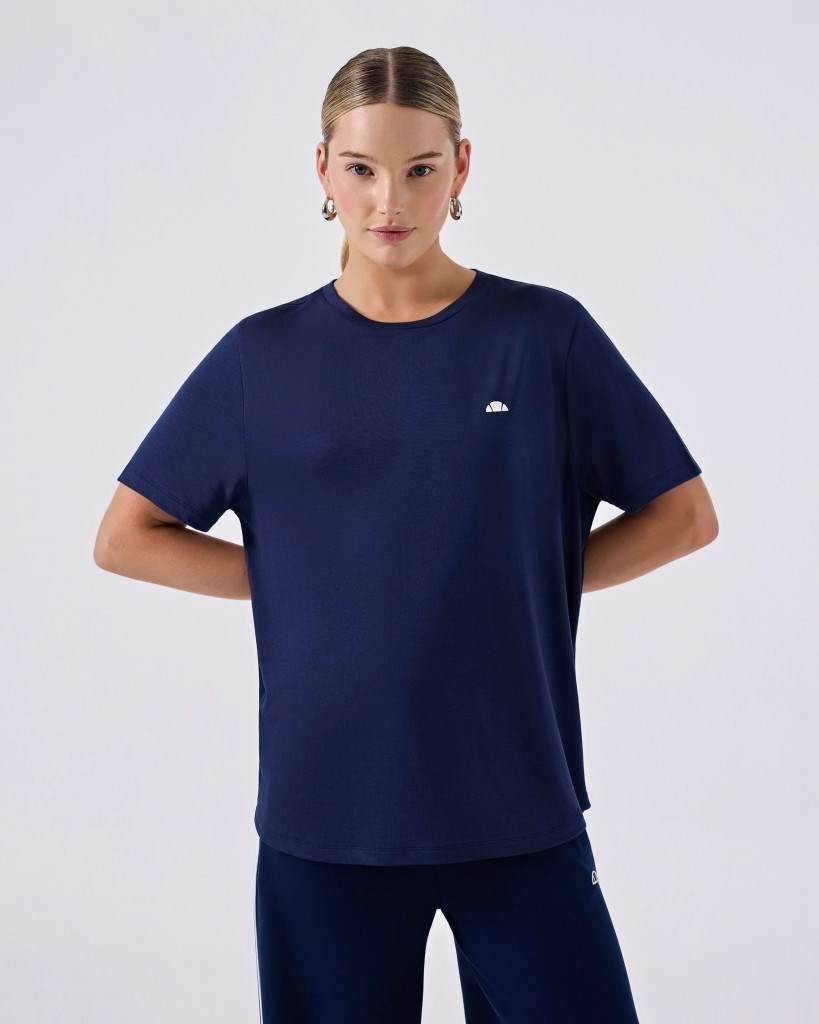 Ellesse 6SF5037-NV Kadın Modal Tişört - Lacivert
