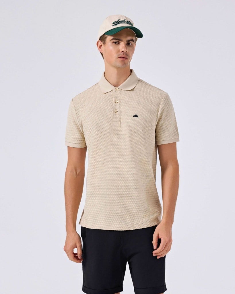 Ellesse 6SM5010-BG Erkek Polo Yaka Tişört - Bej