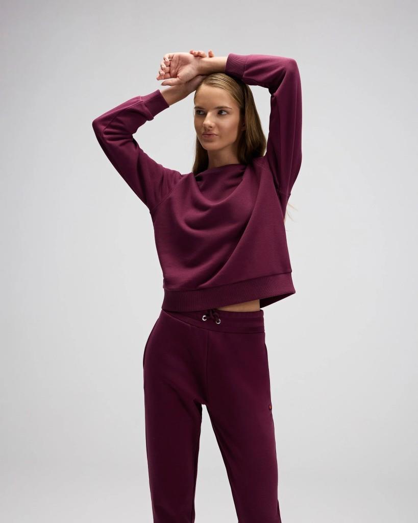 Ellesse EF553-BRD Kadın Bordo Sweat