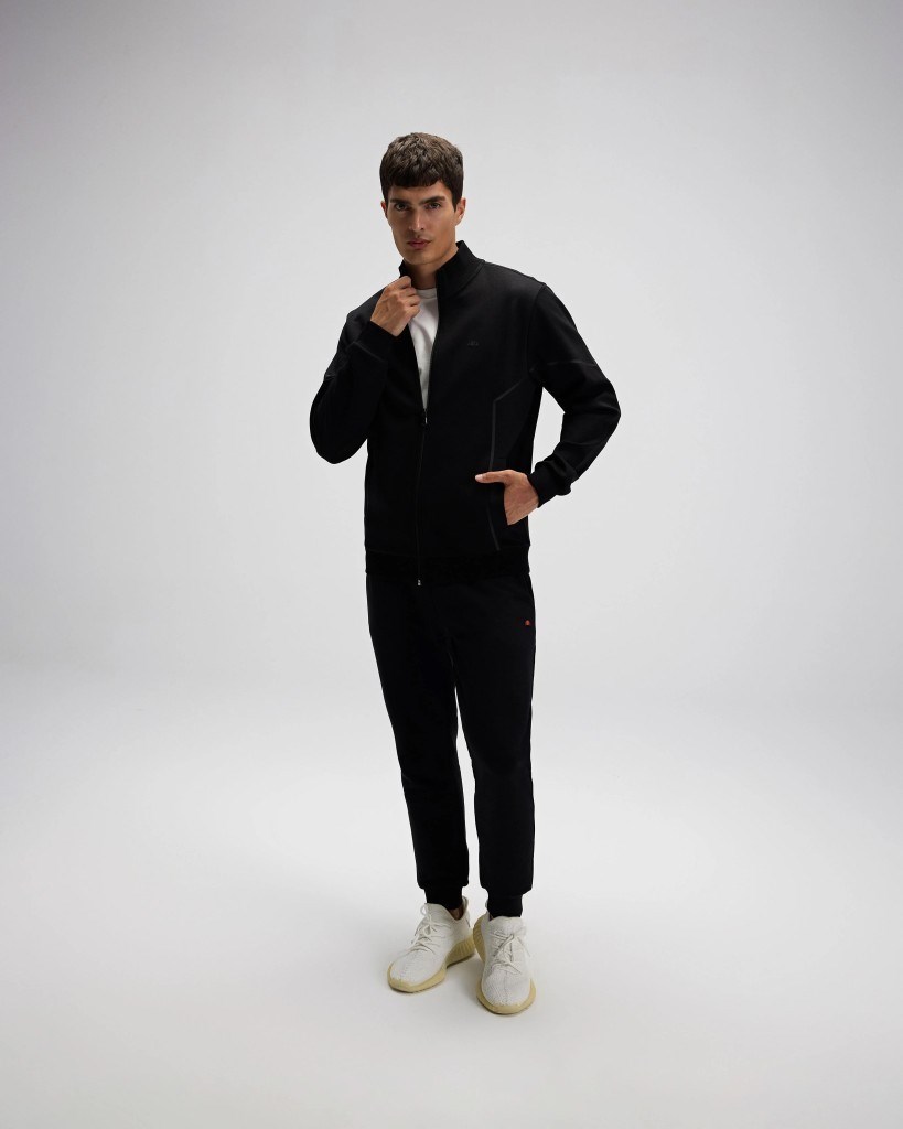 Ellesse EM545 Erkek Siyah Önden Fermuarlı Sweat