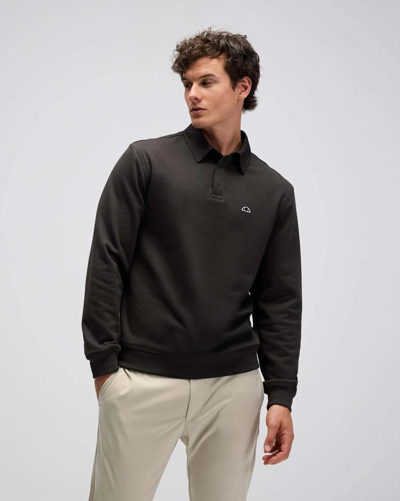 Ellesse EM607 Erkek Polo Yaka Haki Sweat
