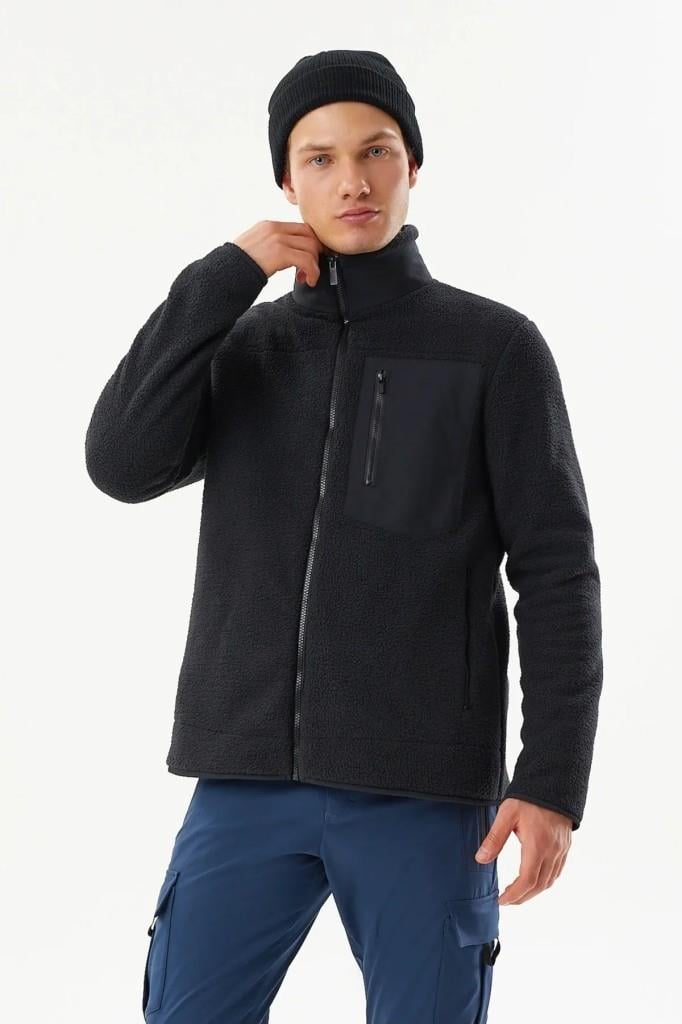 Exuma Erkek Siyah Peluş Polar 2411149