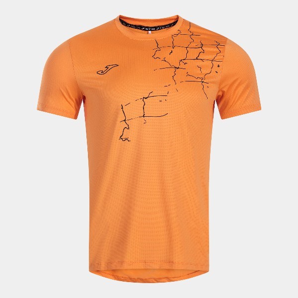 Joma 103993AA837 R-City Printing Helium Erkek Kısa Kollu Tişört - Turuncu