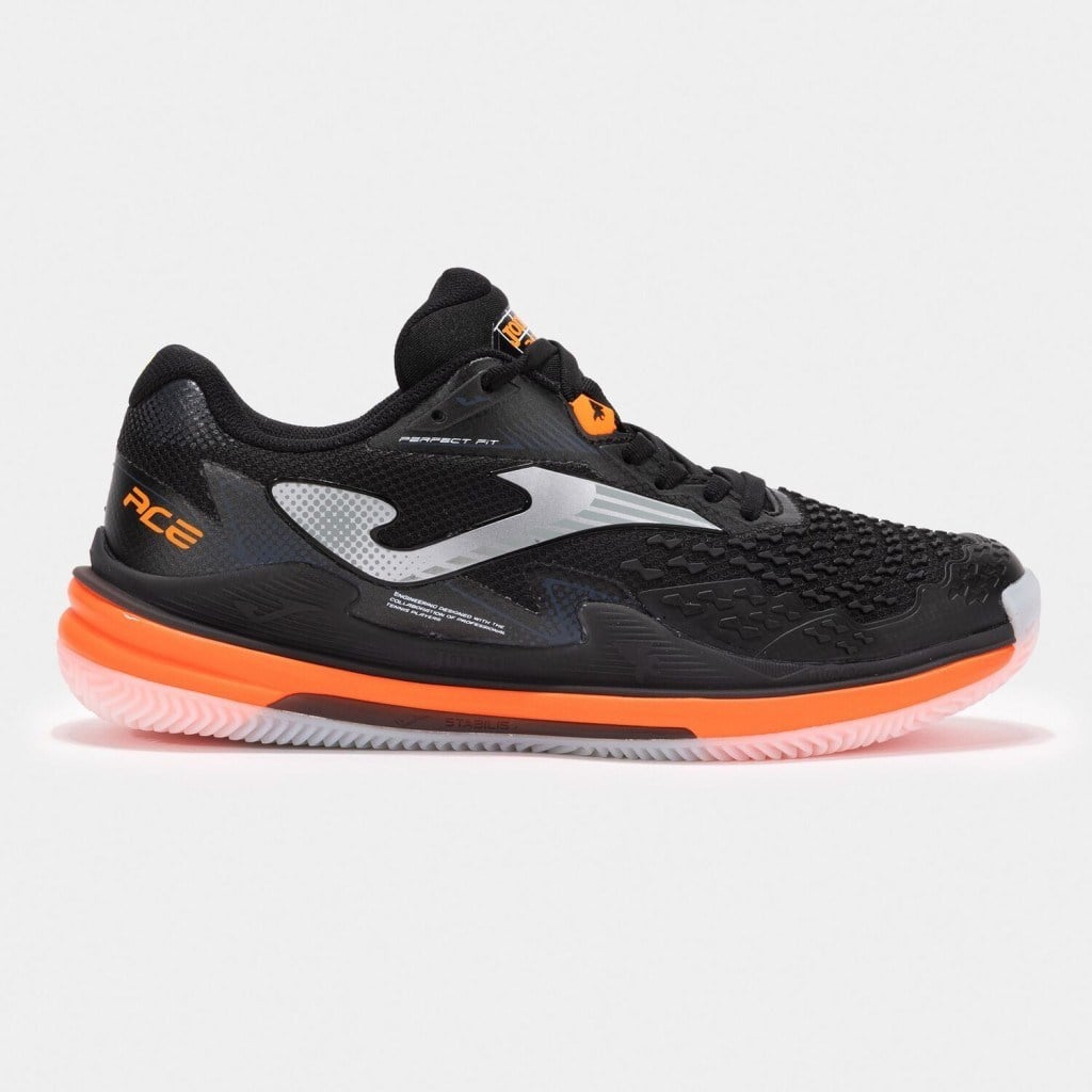 Joma Ace Erkek Siyah Toprak Kort Tenis Ayakkabısı TACES2501C