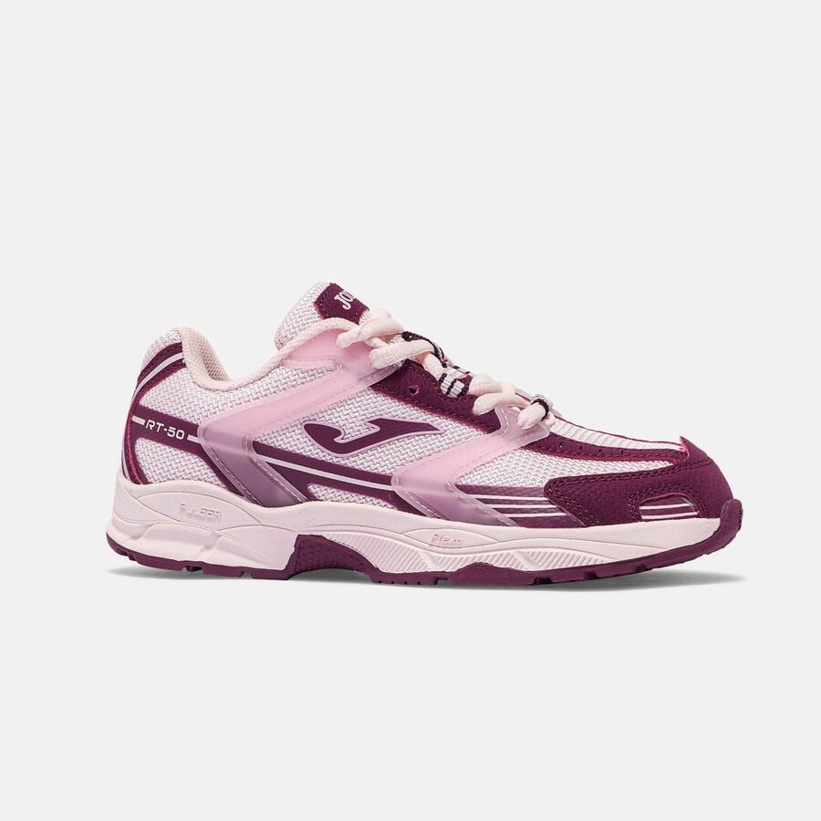 Joma JRT50S2619 RT-50 Jr Kız Çocuk Günlük Spor Ayakkabısı - Bordo/Pembe