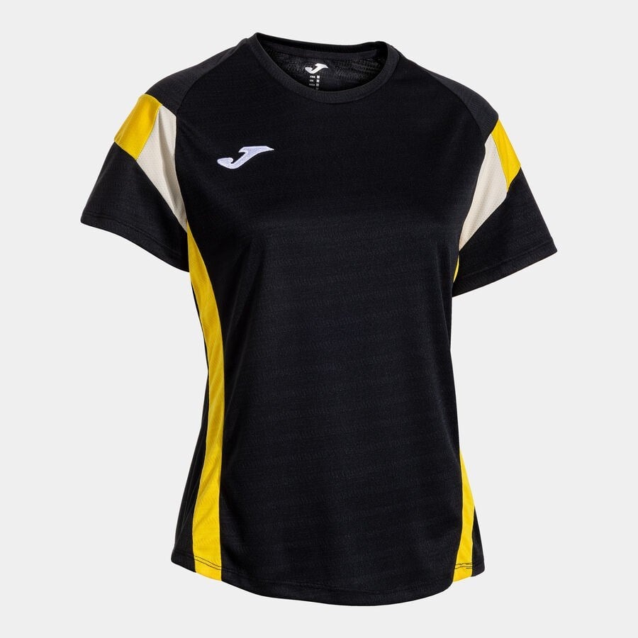Joma Montreal Kadın Sıfır Yaka Siyah Spor Tişört 902518.109