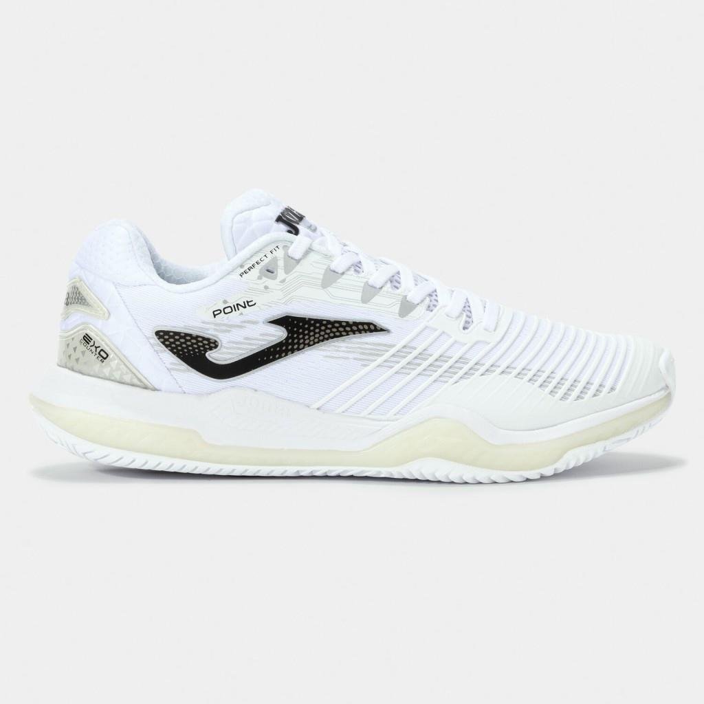 Joma Point Erkek Beyaz Toprak & Sert Kort Tenis Ayakkabısı TPOIS2402AC