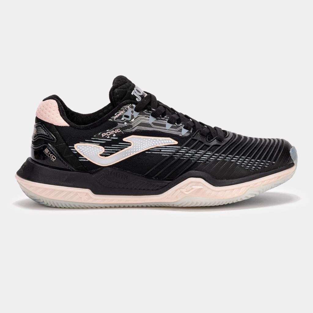 Joma Point Kadın Siyah Toprak Kort Tenis Ayakkabısı TPOILS2501C