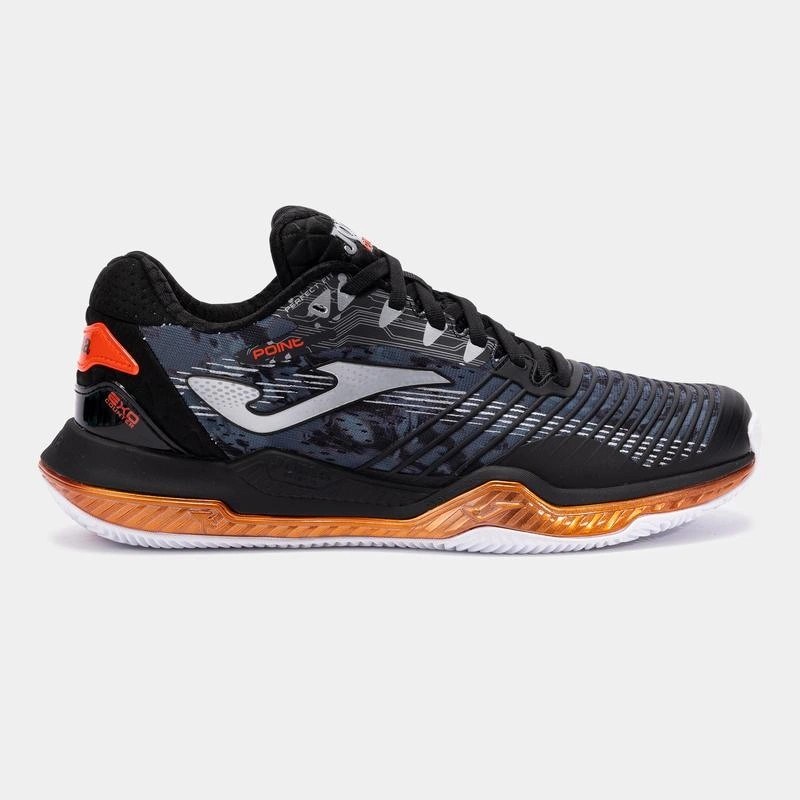 Joma Point TPOIW2501C Erkek Toprak Kort Tenis Ayakkabısı Siyah 