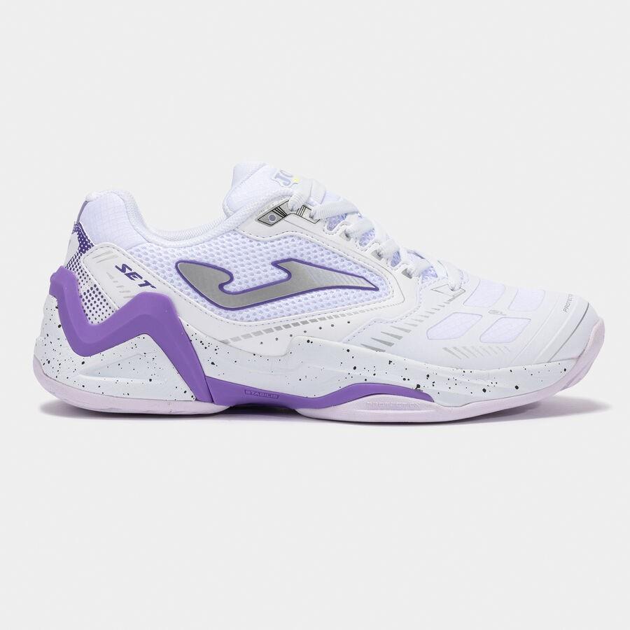 Joma Set Lady 25 TSELW2502C Kadın Toprak Kort Tenis Ayakkabısı - Beyaz