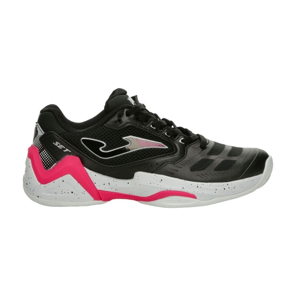 Joma Set Lady Kadın Siyah Pembe Tenis Ayakkabı