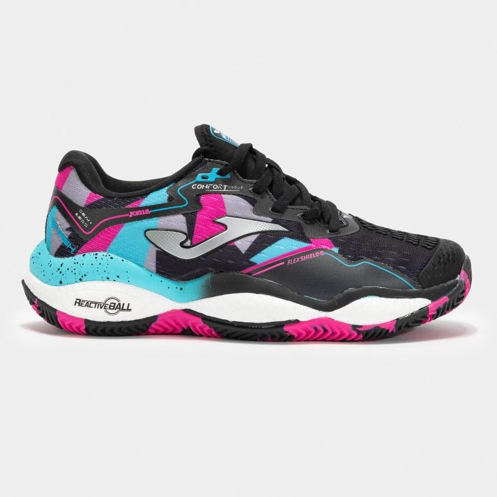 Joma Smash Kadın Siyah Toprak Kort Tenis & Padel Ayakkabısı TSMALS2501C