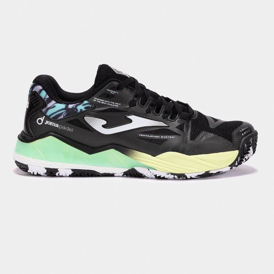 Joma SPIN 2501 Erkek Siyah Tenis/Padel Ayakkabısı