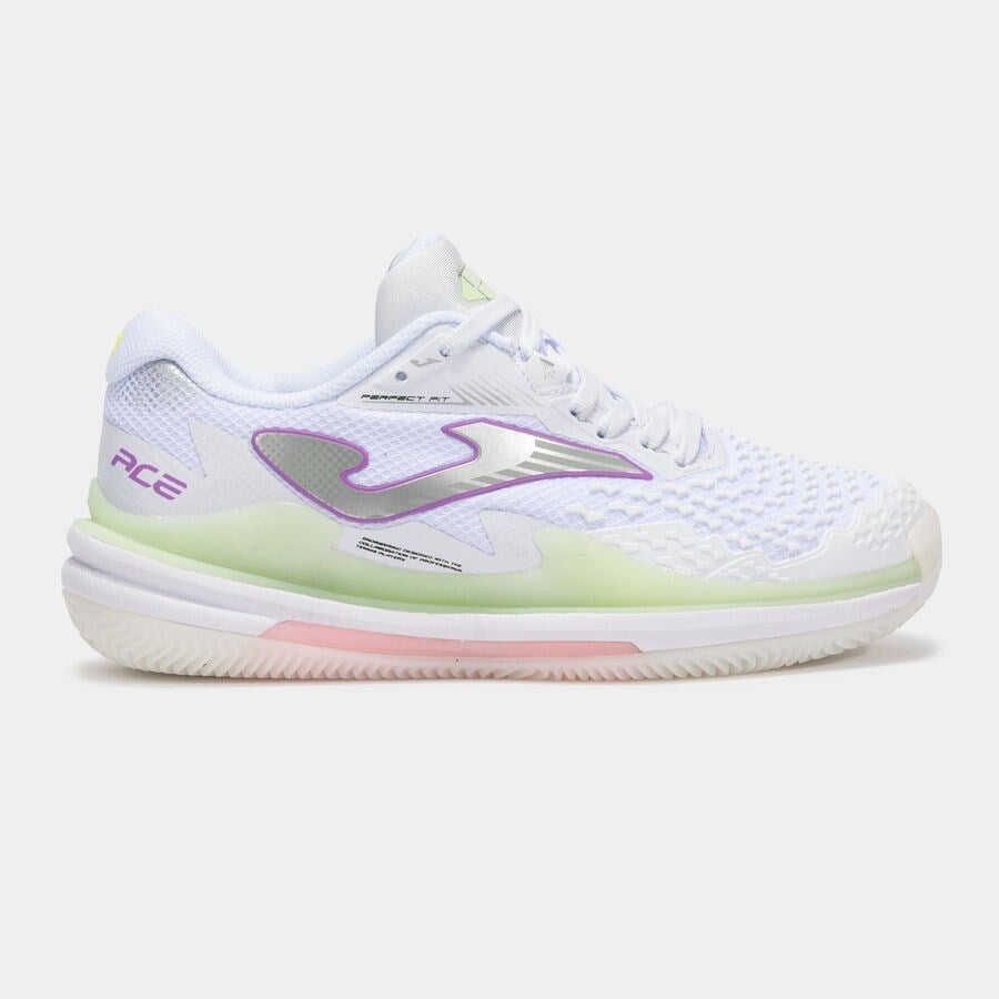 Joma TACELW2502AC Ace Lady Kadın Sert Kort Beyaz Tenis Ayakkabı