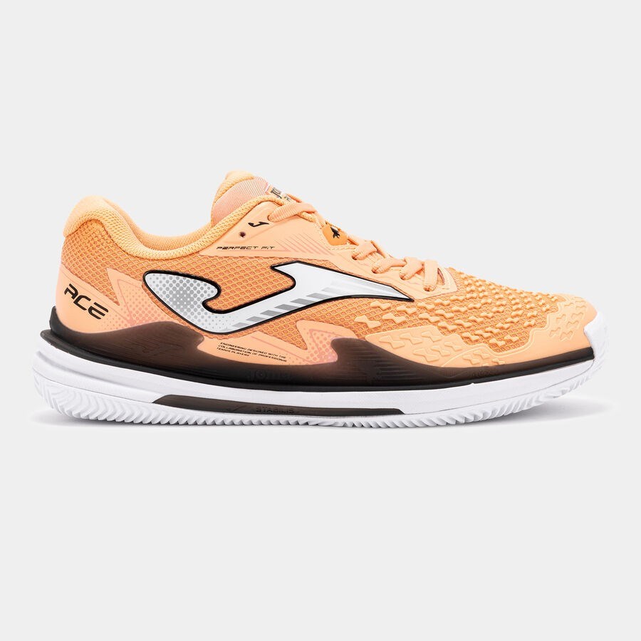 Joma TACES2608C Ace Erkek Toprak Kort Tenis Ayakkabısı Açık Turuncu/Siyah 