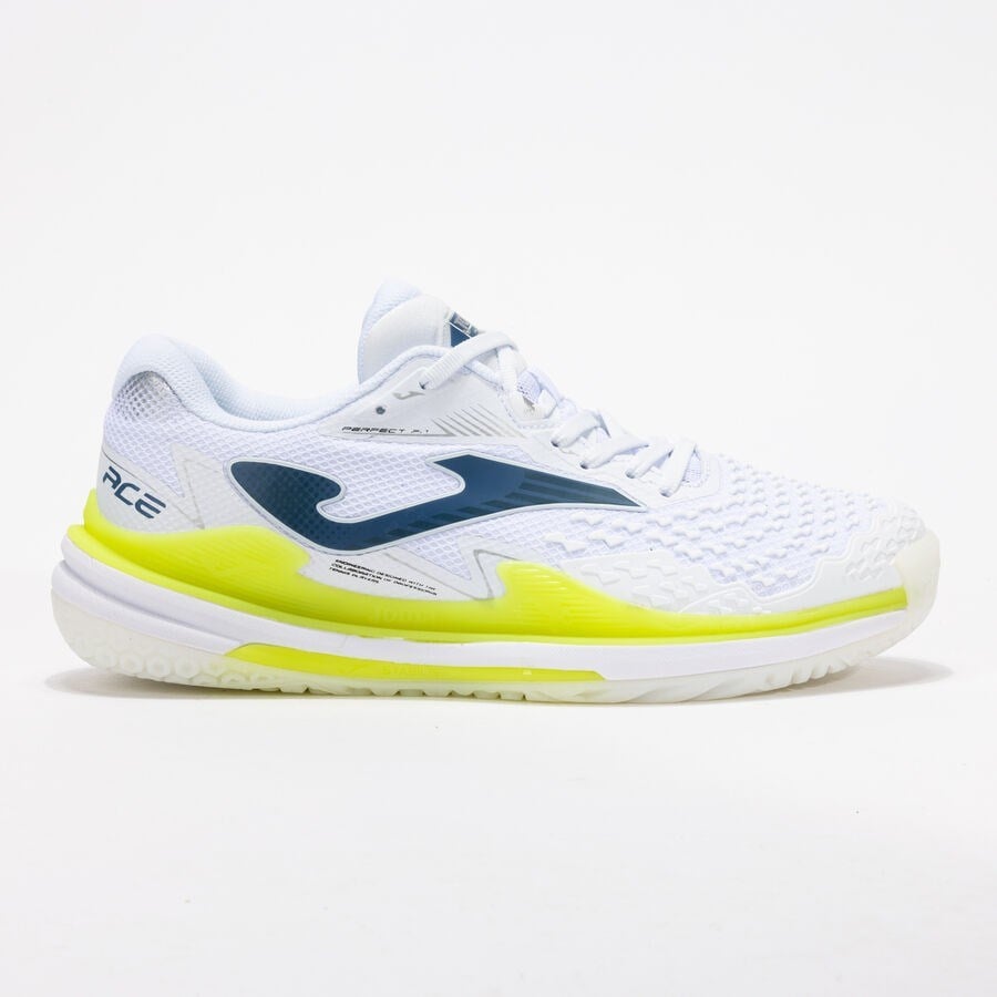 Joma TACEW2502C Ace 2502 Erkek Beyaz Tenis Ayakkabı Toprak Kort 