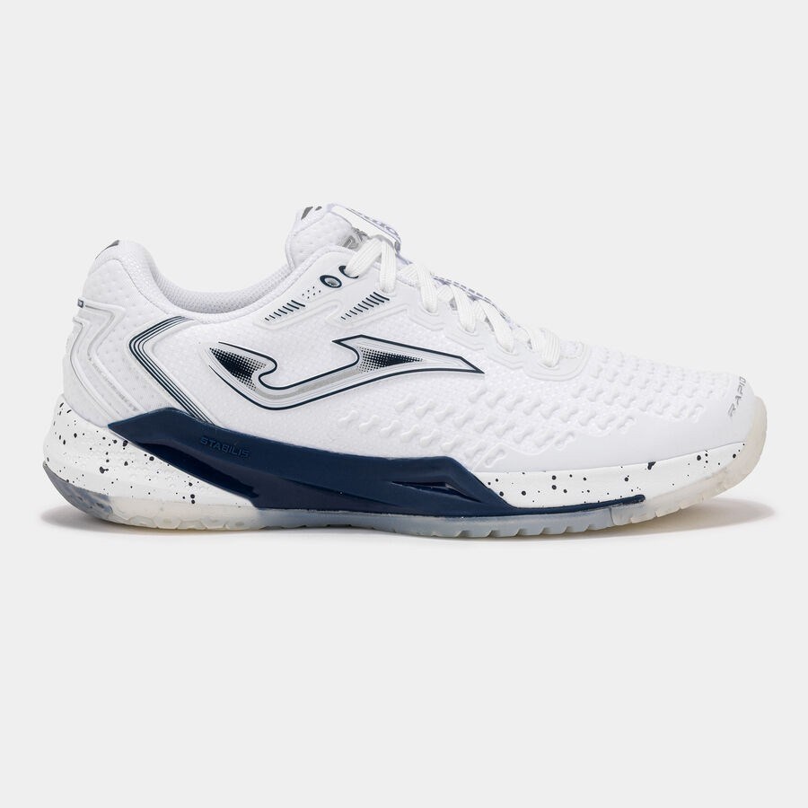 Joma TRALS2602AC Rapid Lady Sert ve Toprak Kort Kadın Tenis Ayakkbısı - Beyaz/Lacivert