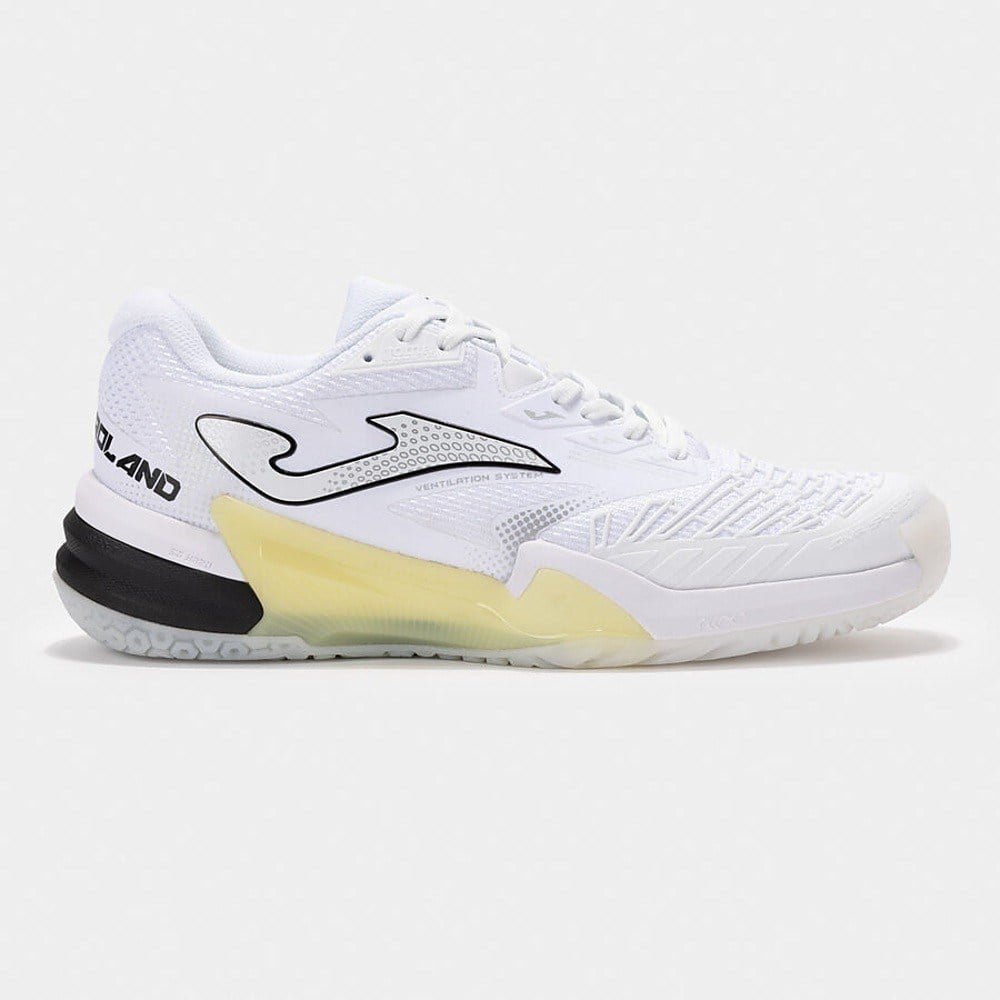 Joma TROLS2602AC Roland Sert & Toprak Kort Erkek Tenis Ayakkabısı - Beyaz/Sarı