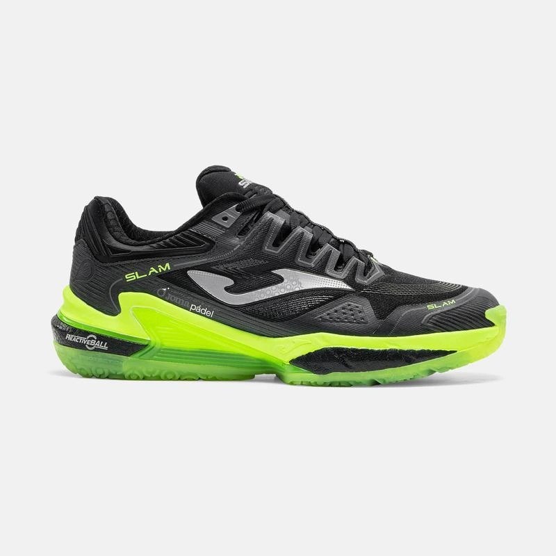 Joma TSLAMS2601OM Slam Erkek Padel Ayakkabısı Siyah/Neon Yeşil