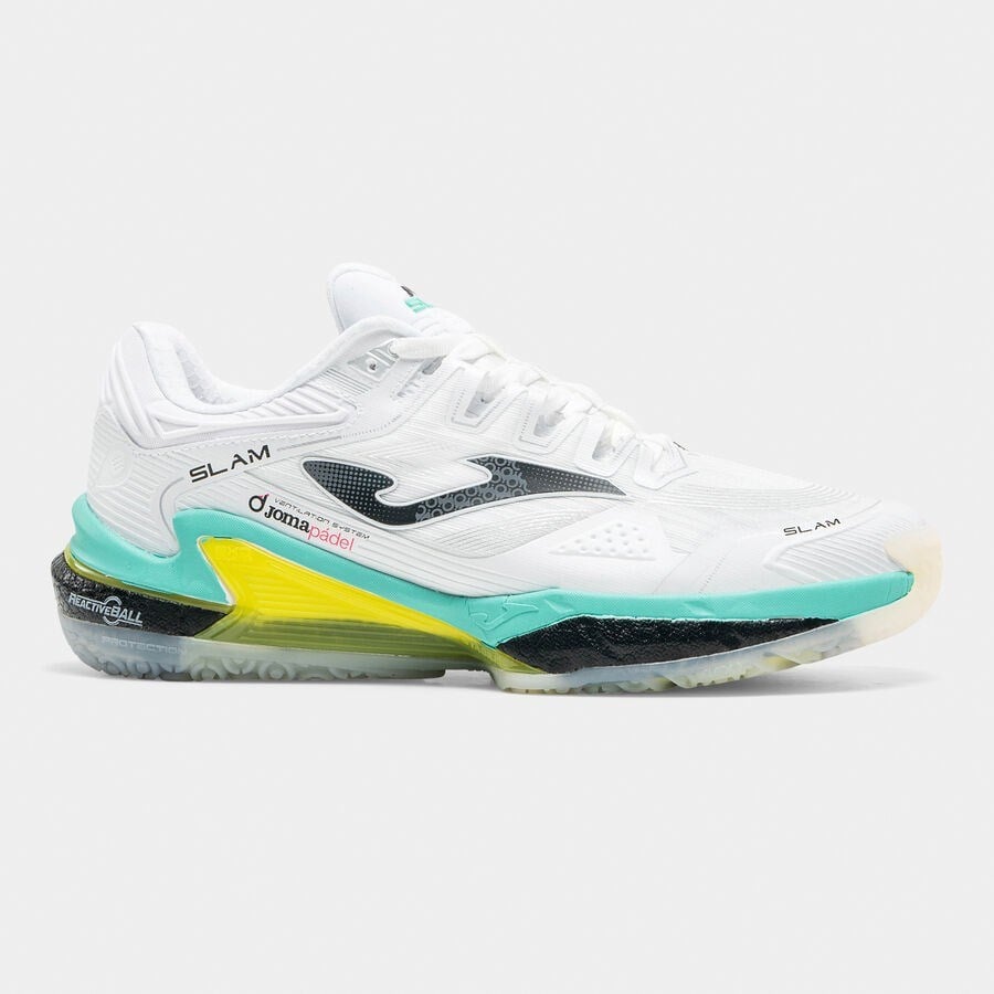 Joma TSLAMS2632OM Slam Erkek Padel Ayakkabısı Beyaz/Sarı