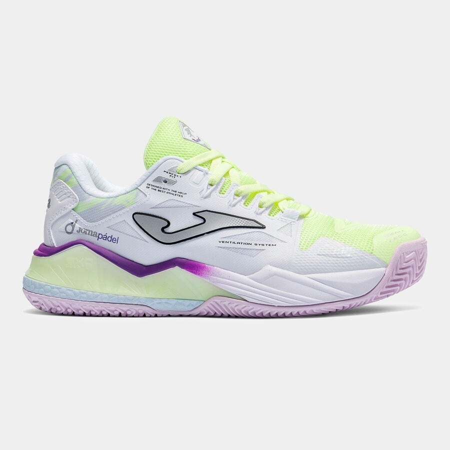 Joma TSPILS2628OM Spin Kadın Padel Ayakkabısı Sarı/Mor