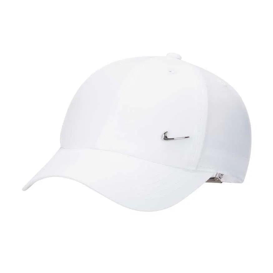 Nike Dri-FIT Club Metal Swoosh Çocuk Şapkası (Beyaz) FB5064-100