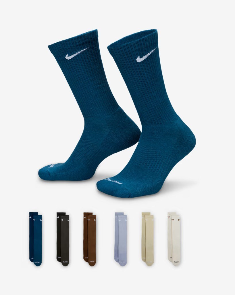Nike Everyday Plus Destekli Antrenman Crew Çorapları (6 Çift) SX6897-970