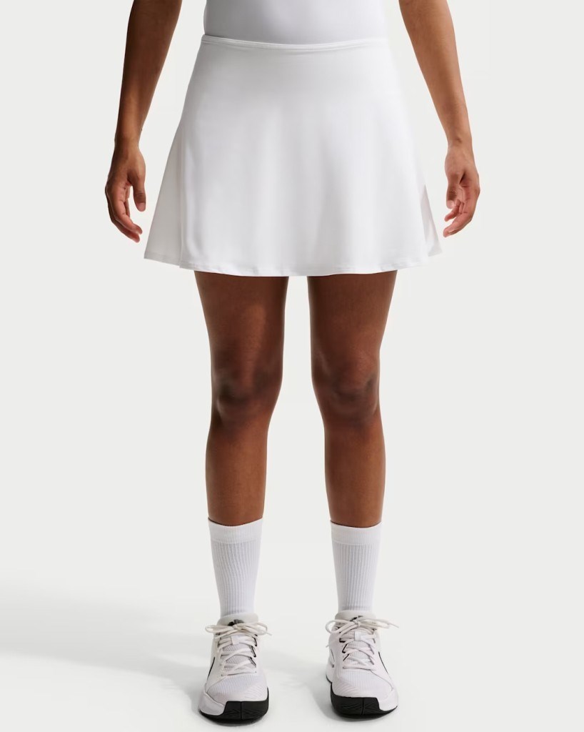 Nike FD6528-100 Victory Dri-FIT Fırfırlı Kadın Tenis Eteği - Beyaz