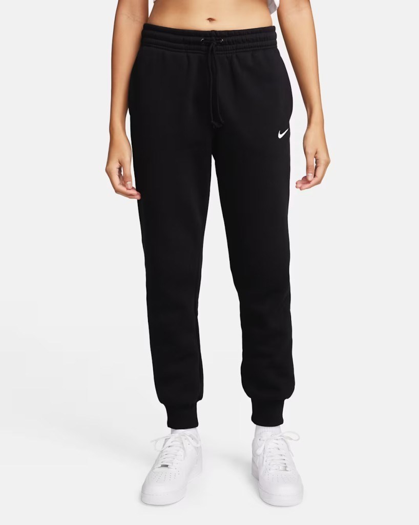 Nike FZ7626-010 Sportswear Phoenix Fleece Normal Belli Kadın Eşofman Altı - Siyah
